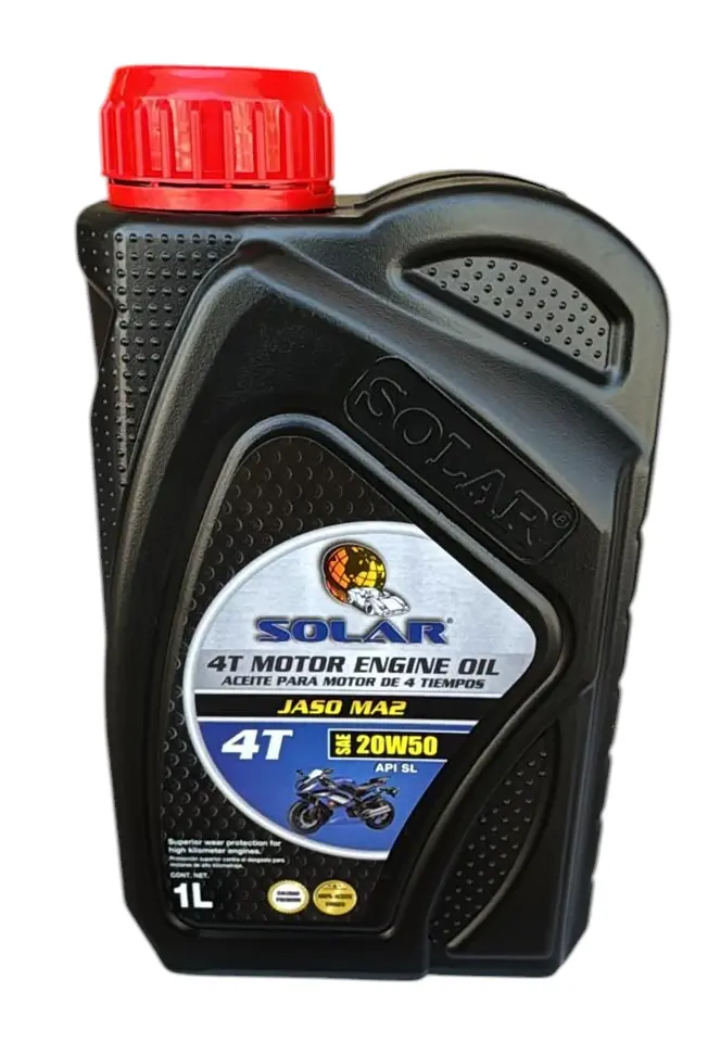 [SM4T20W50SL1000ML] Aceite 4T Motocicleta Mineral Premium 20W50 SL 1 LT SOLAR